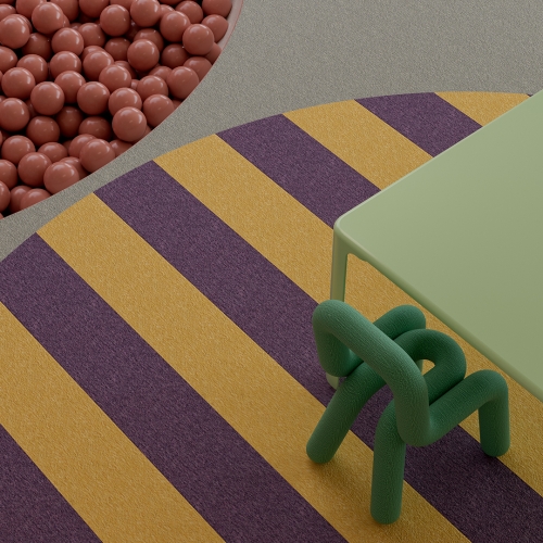 MODULYSS Detailshot Interior Elementary School Carpet Tile Collection Monos